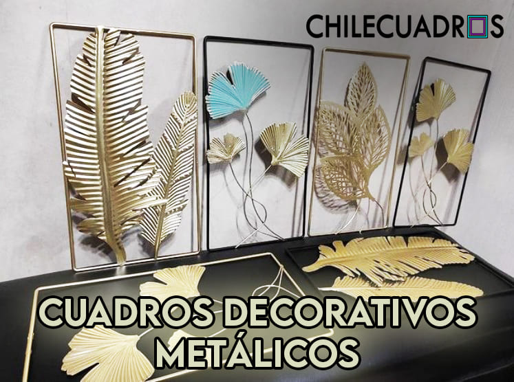 Ewell Catarata hemisferio Cuadros Decorativos Metálicos Rectangulares - Chile Cuadros